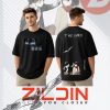 Eren x Mikasa Eternal Farewell Drop Shoulder T-Shirt - Thumbnail Image 2