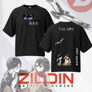 Eren x Mikasa Eternal Farewell Drop Shoulder T-Shirt