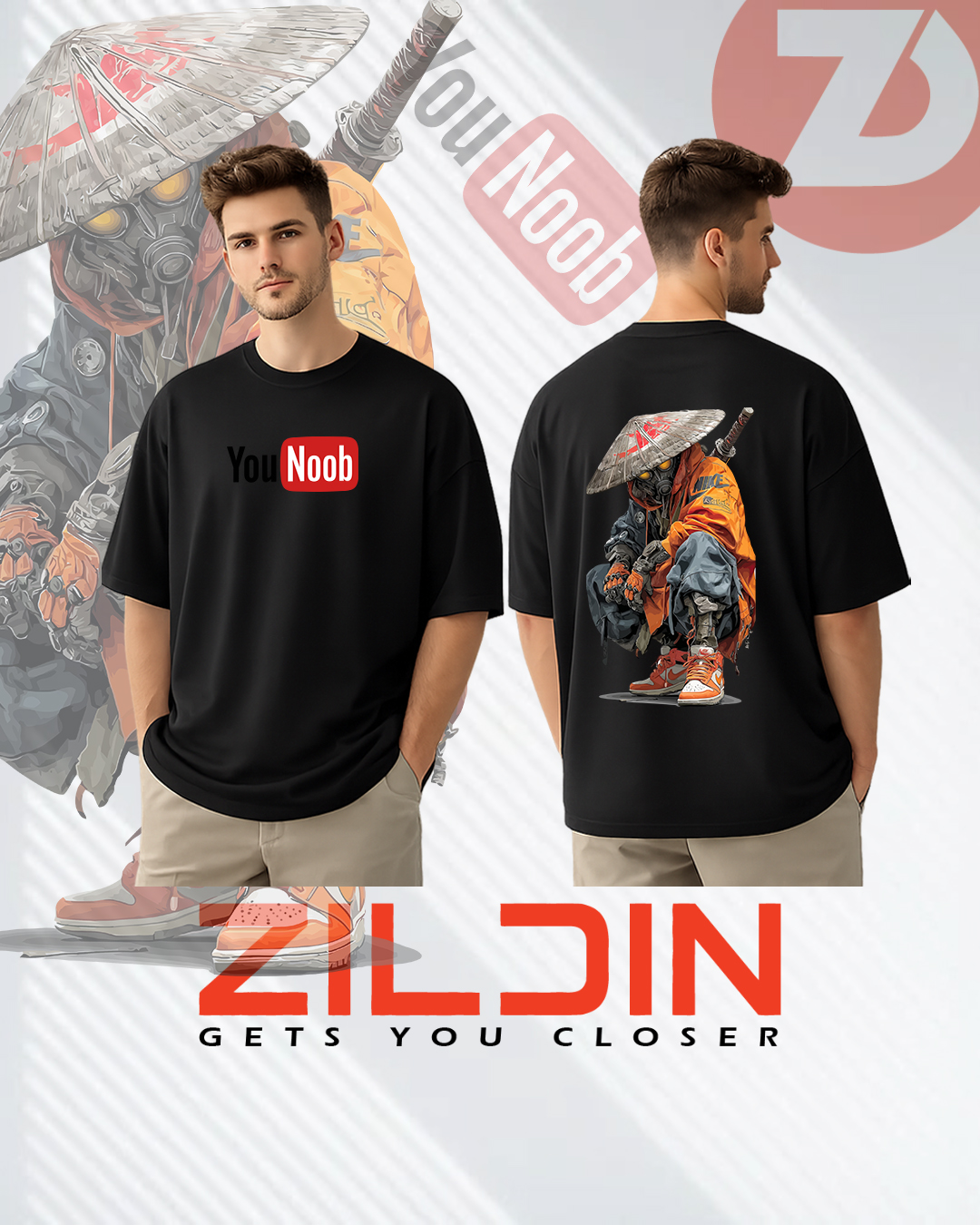 Nike Samurai Drop Shoulder T-Shirt - Image 2