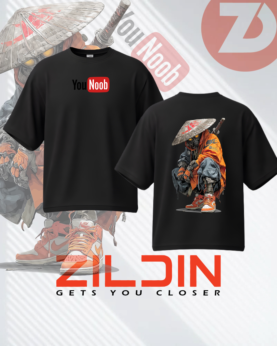 Nike Samurai Drop Shoulder T-Shirt - Image 3
